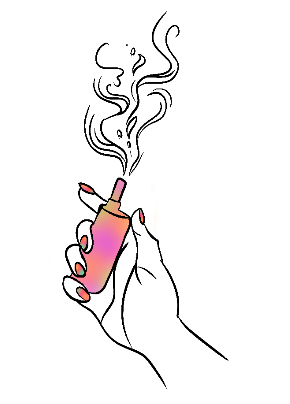 Illustration of vape. 